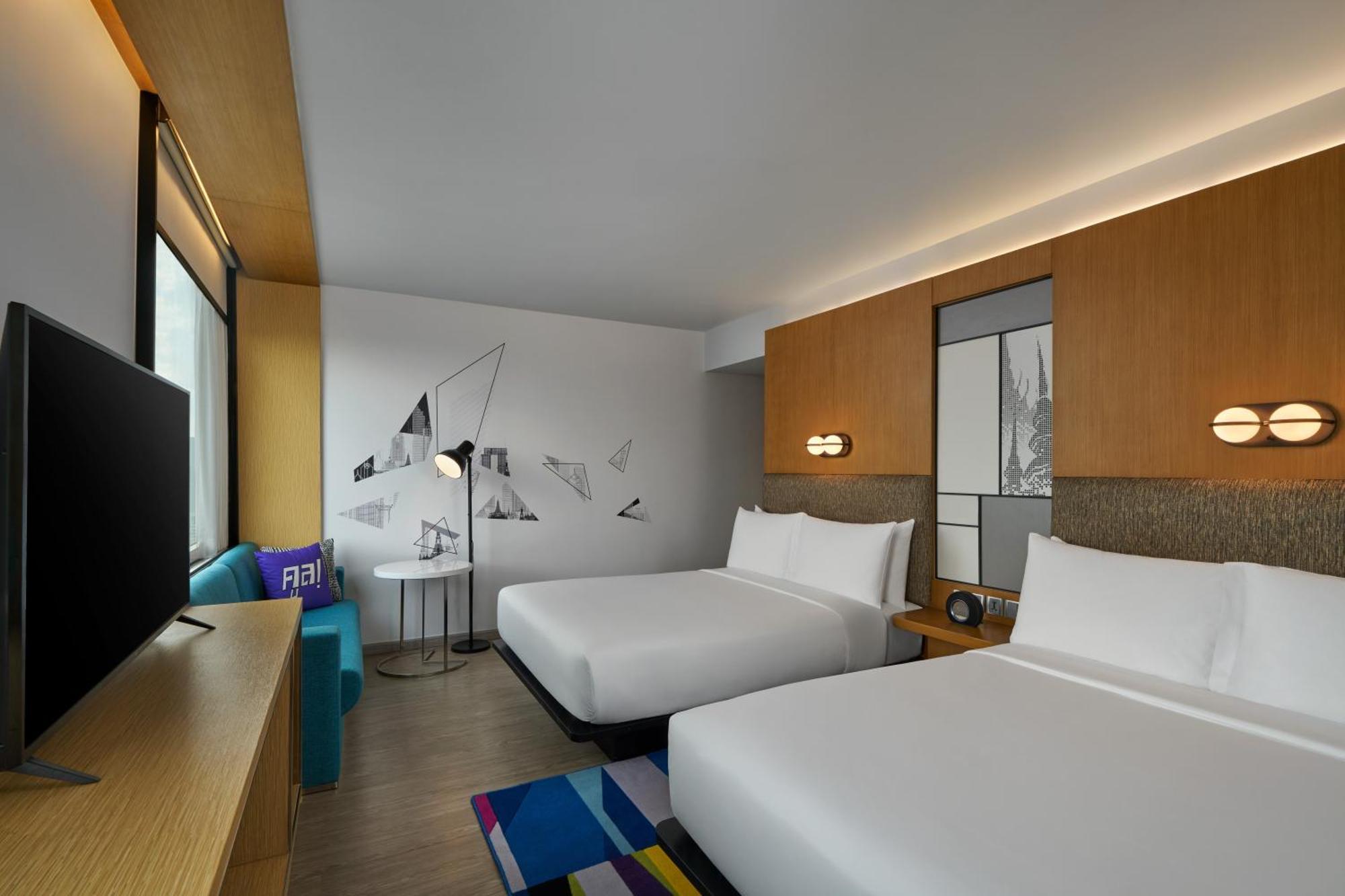 Loft-Zimmer mit 2 Queensize-Betten